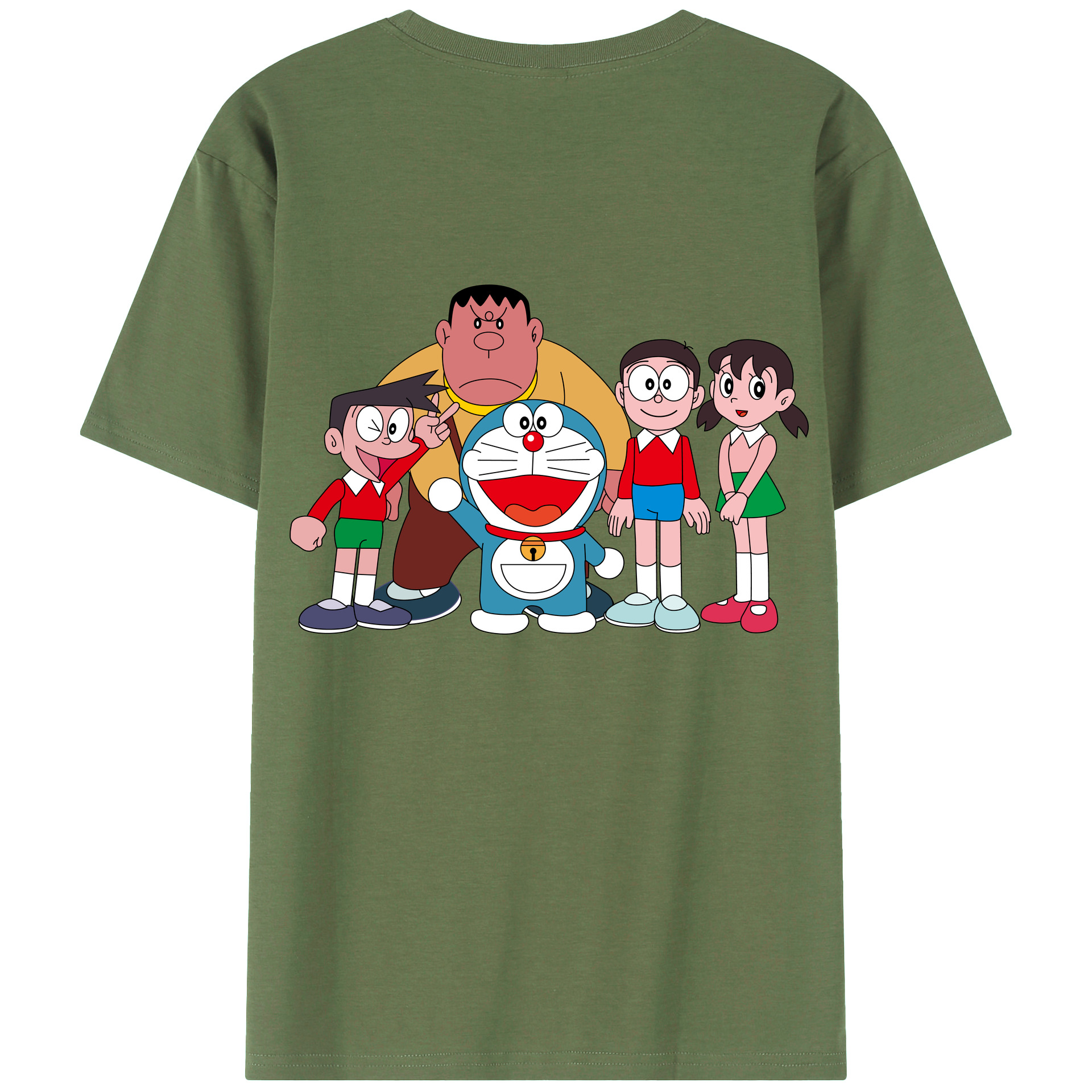 （画像用） ドラえもん 骨川 スネ夫 Doraemon Honekawa Suneo 綿100％ メンズ半袖Tシャツ（バックプリント） 通気性
